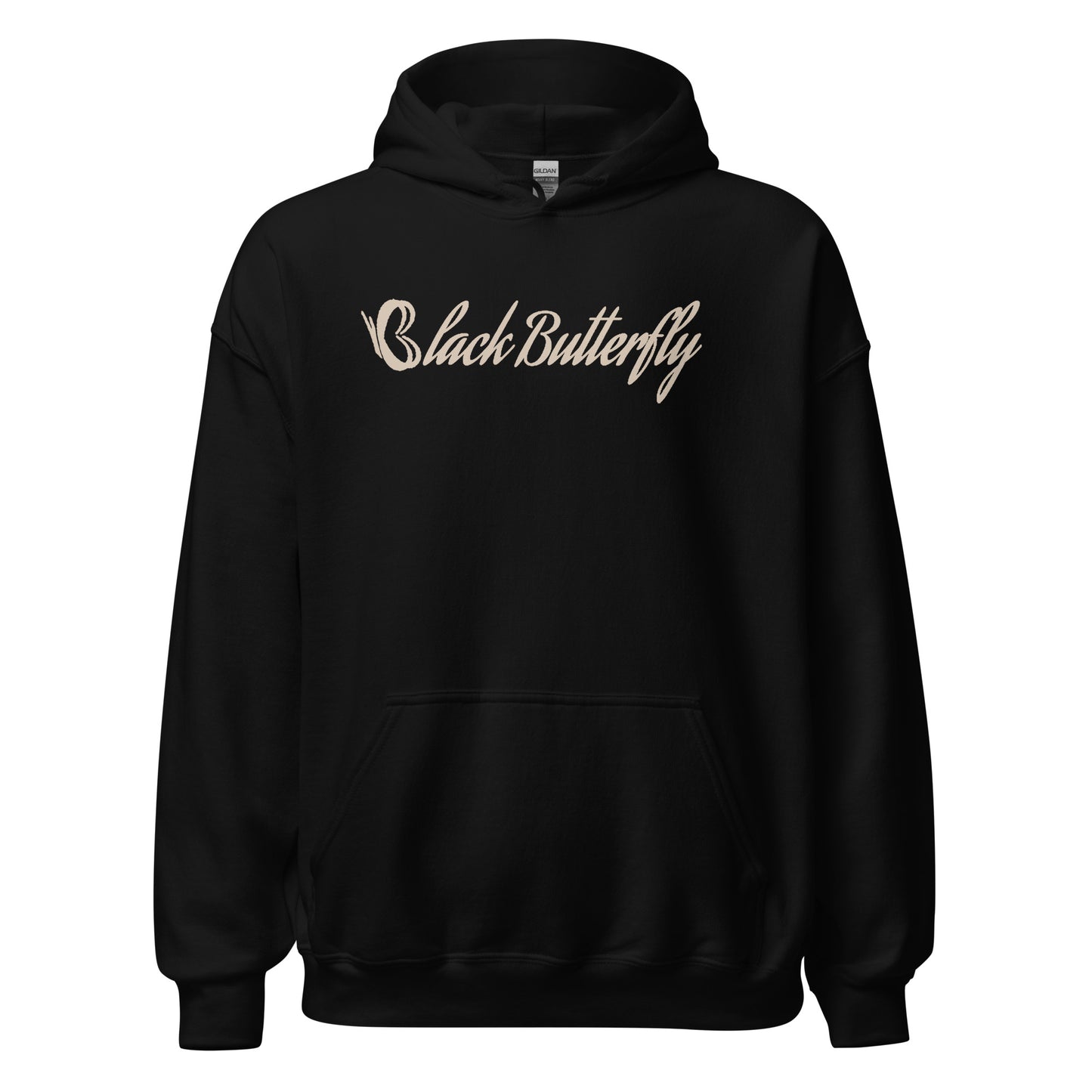OG Black Butterfly Hoodie (Sand print OG)